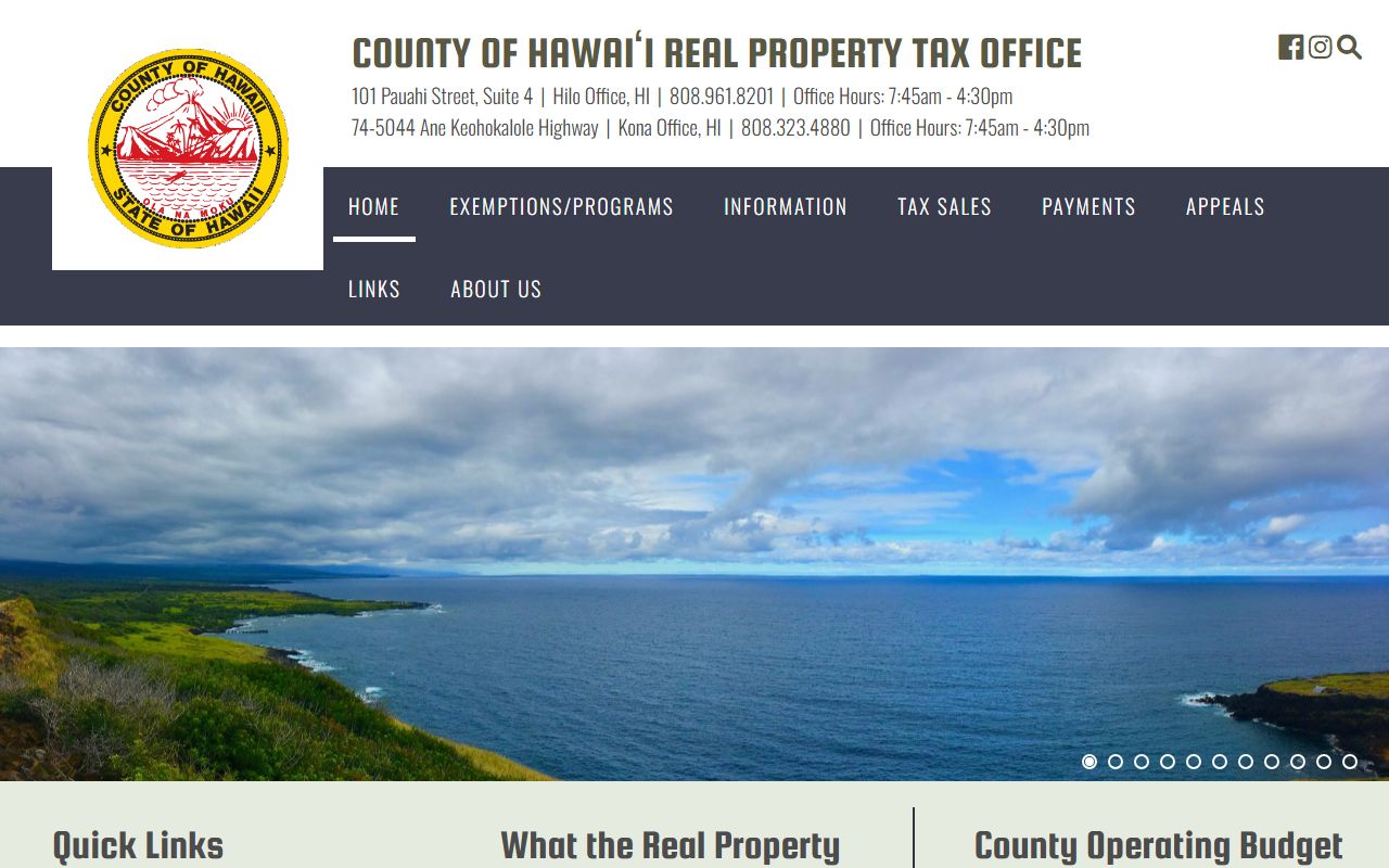 Hawaii County real property qPublic page for a Hawaii people search